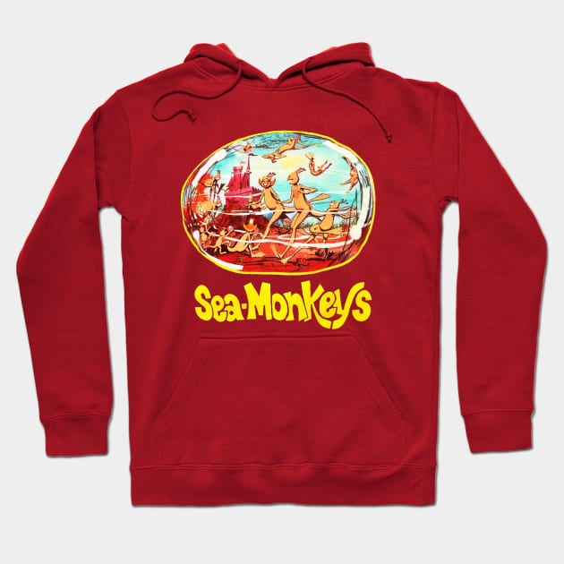 Vintage Sea Monkeys Hoodie by funhousejen